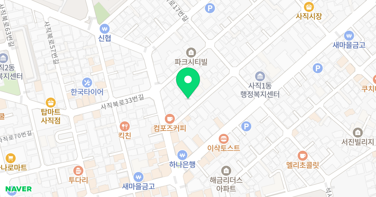 사직동 오름명화 위치 지도 - 부산광역시 동래구 사직북로28번길 11