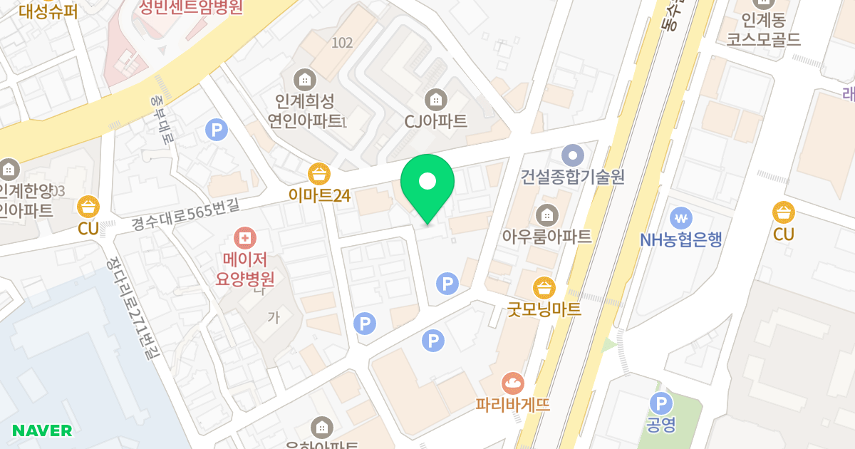 이안뜨레 위치 지도 - 경기도 수원시 팔달구