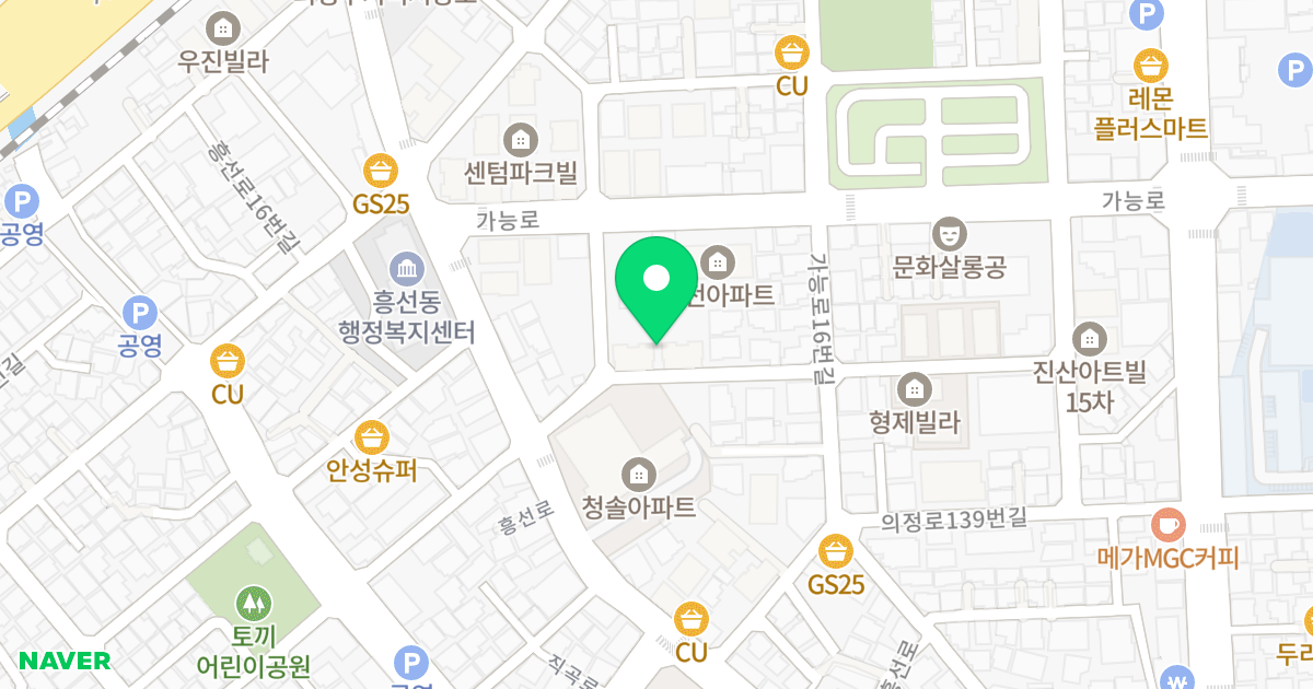 해원리치 위치 지도 - 경기도 의정부시 가능로 8-9