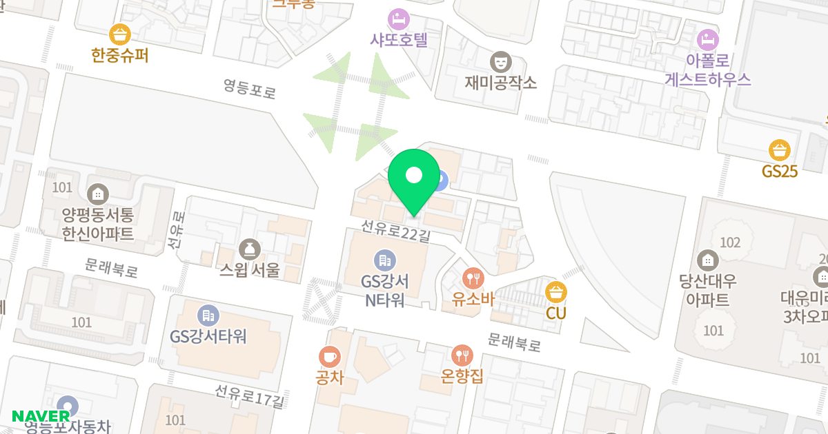 GW GALLERY 위치 지도 - 서울특별시 영등포구 선유로22길 5