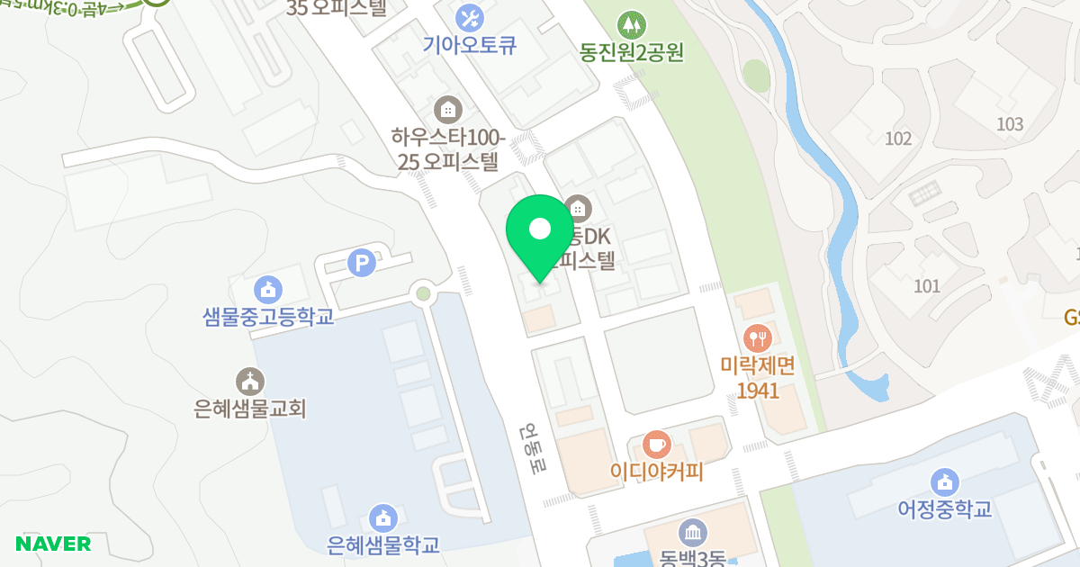 (1110-2) 위치 지도 - 경기도 용인시 기흥구 동백죽전대로527번길 100-15