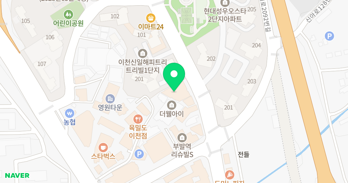 이천하이클래스 위치 지도 - 경기도 이천시 부발읍