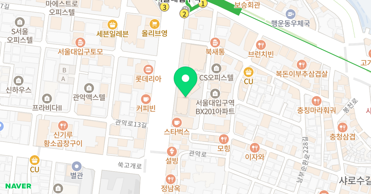 대우디오슈페리움1단지 위치 지도 - 서울특별시 관악구 관악로 164