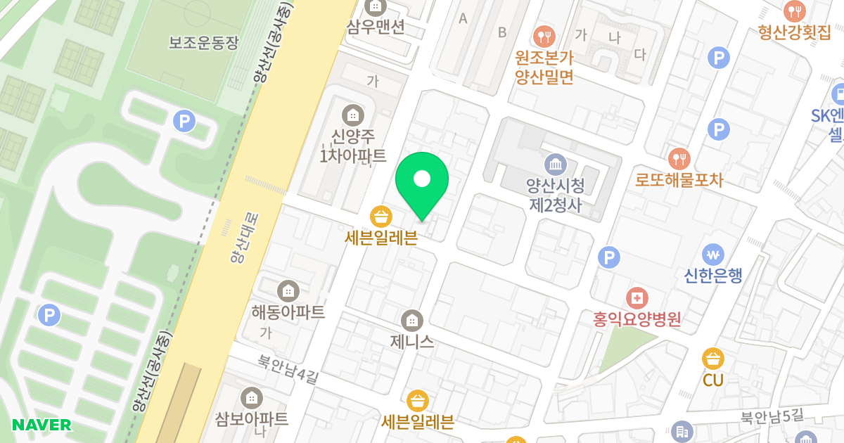 (480-9) 위치 지도 - 경상남도 양산시 북안남6길 22