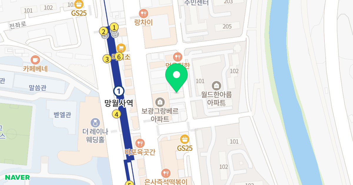서하뜰 위치 지도 - 경기도 의정부시 평화로202번길 11-9
