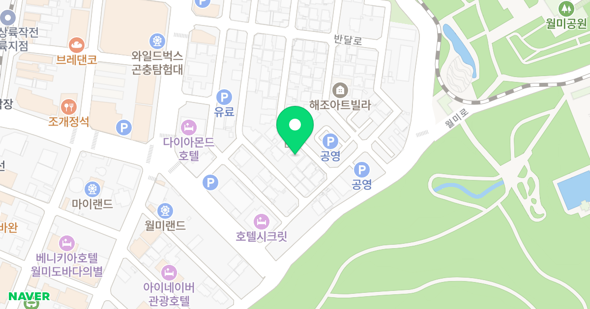 제1동(98-191) 위치 지도 - 인천광역시 중구 반달로10번길 24