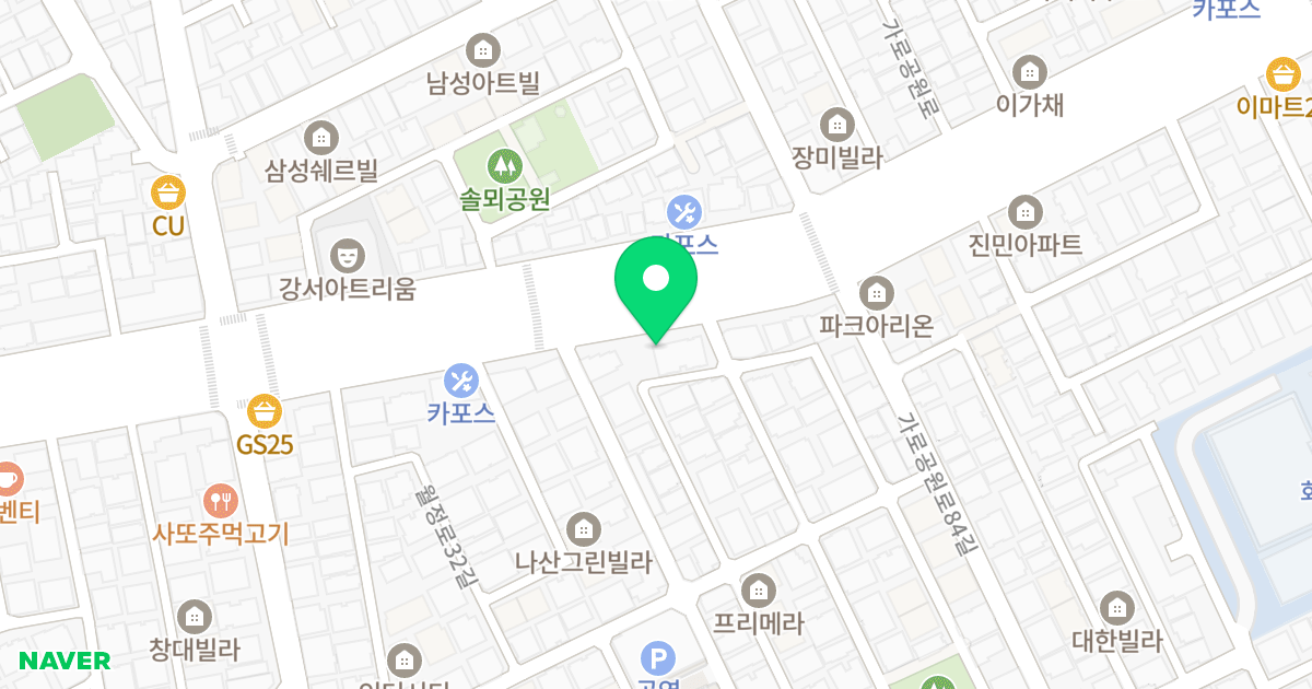 엔에스타운 위치 지도 - 서울특별시 강서구 가로공원로 208