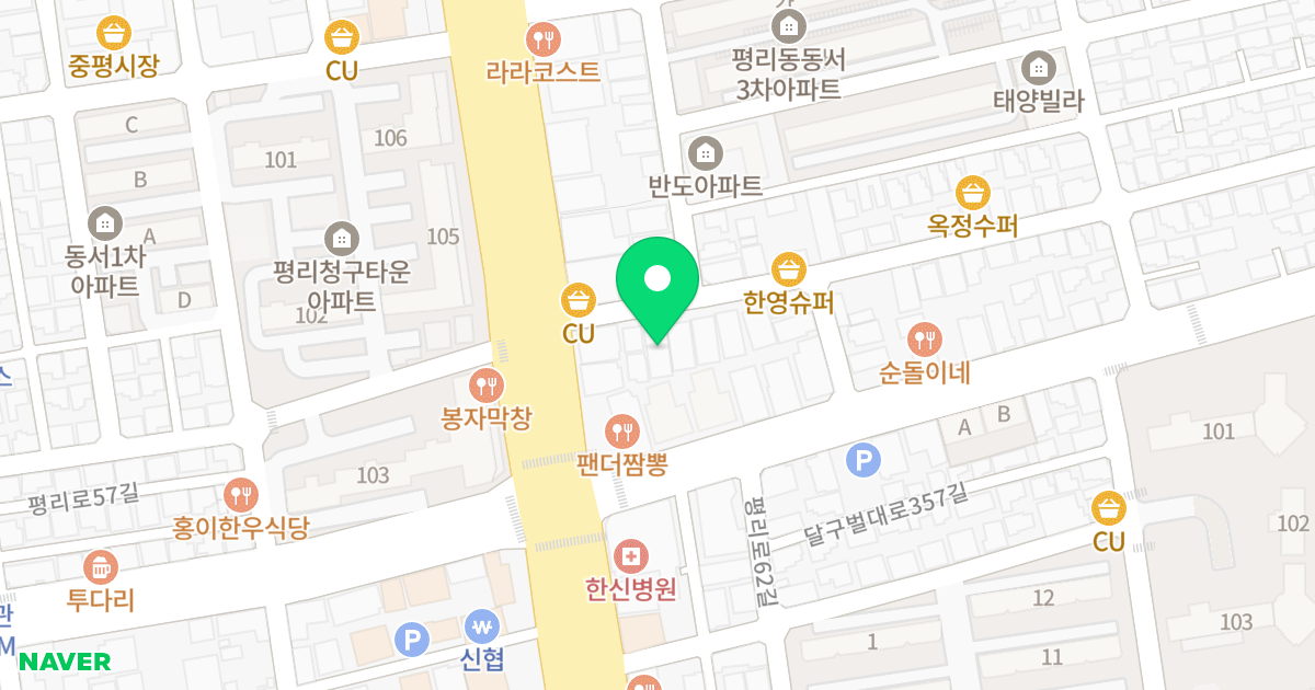 (1361-3) 위치 지도 - 대구광역시 서구 서대구로 70-8