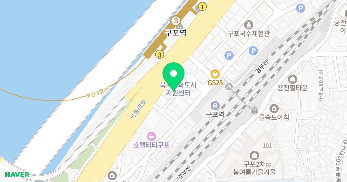(1060-282) 위치 지도 - 부산광역시 북구 낙동대로1694번가길 8