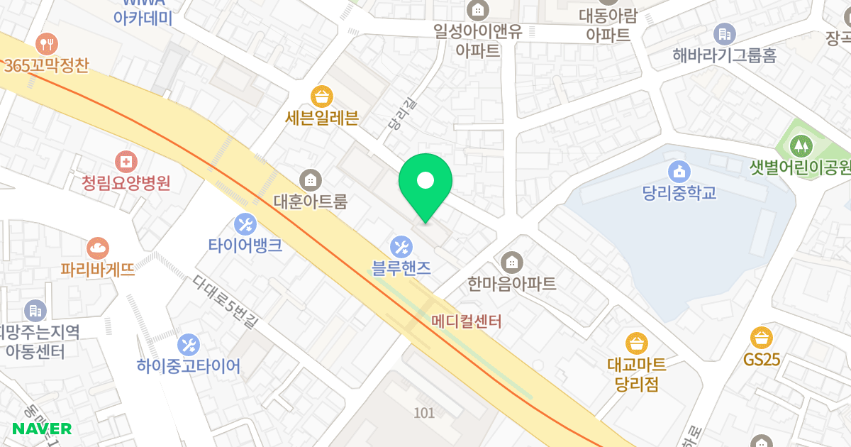 행복힐하임 위치 지도 - 부산광역시 사하구 당리길 60