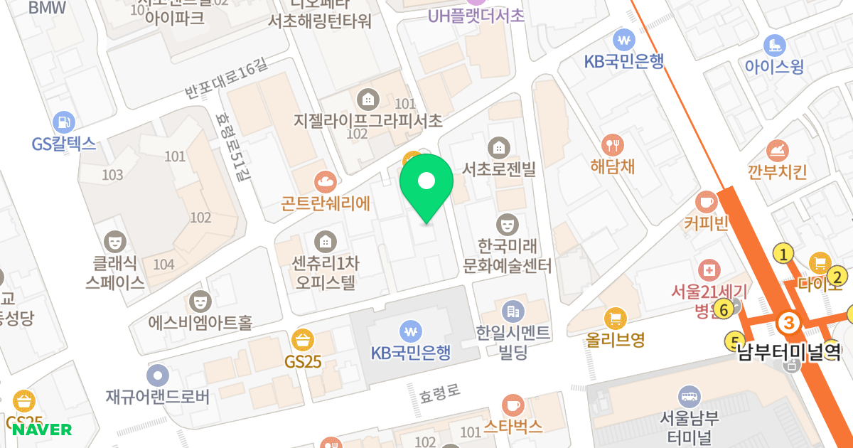 (1589-14) 위치 지도 - 서울특별시 서초구 효령로53길 21
