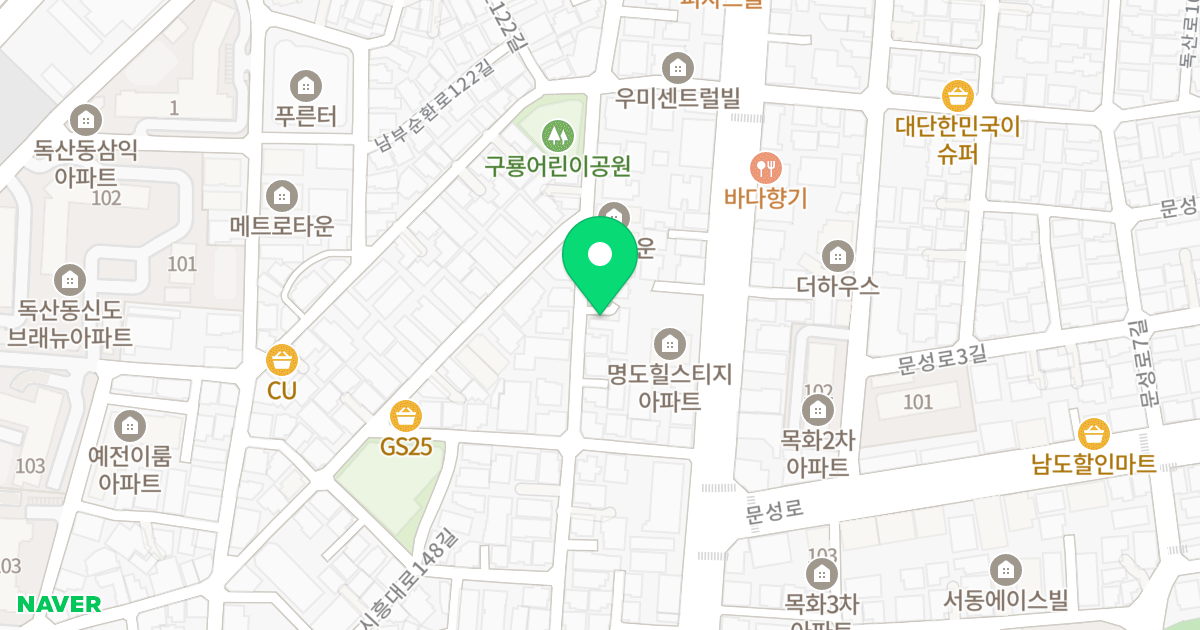 헤리움팰리스 위치 지도 - 서울특별시 금천구 독산로101길 46