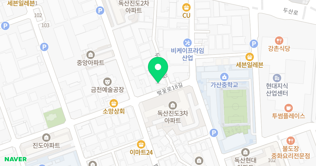 메트로노블 위치 지도 - 서울특별시 금천구