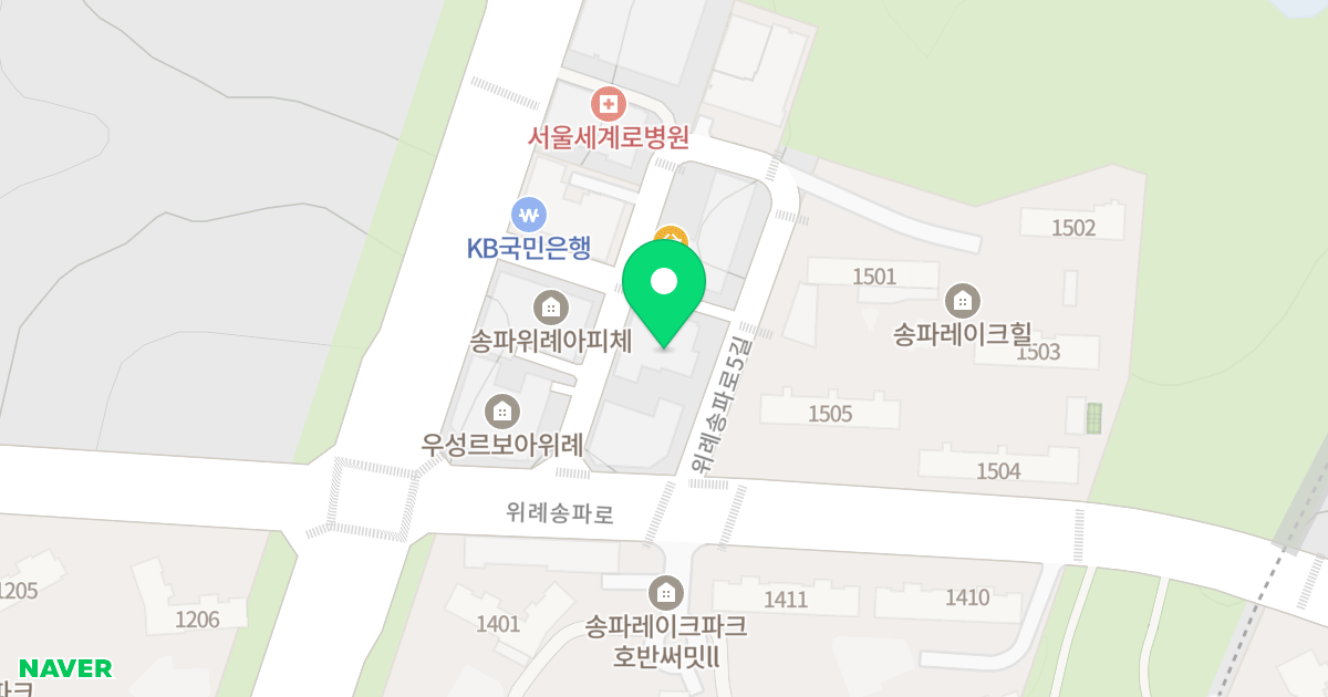 송파헤븐시티 더 테라스 위치 지도 - 서울특별시 송파구