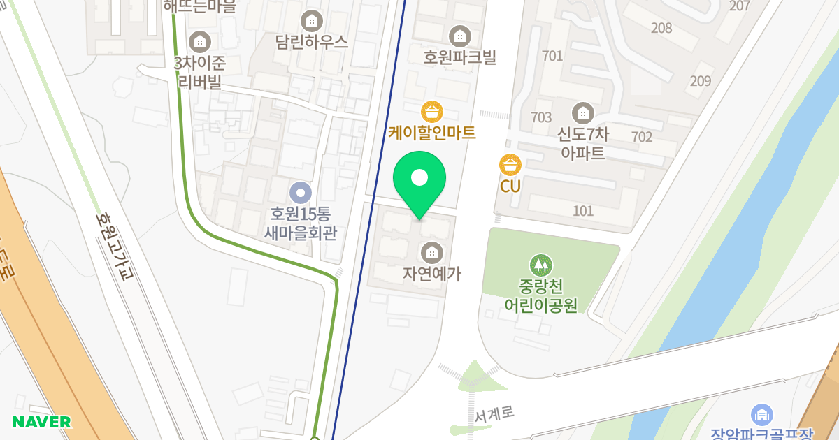 자연애가 위치 지도 - 경기도 의정부시  113-3