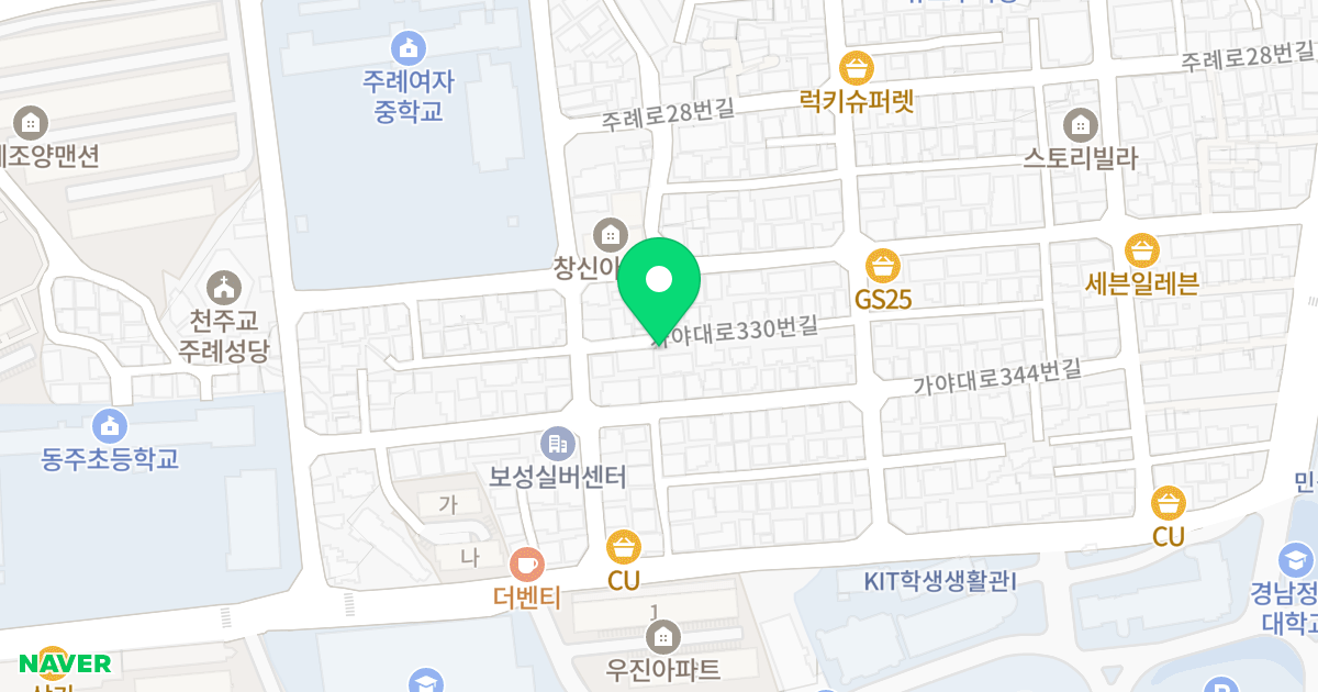 GH하우스 위치 지도 - 부산광역시 사상구