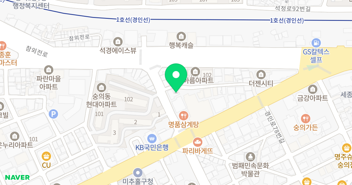 (129-3) 위치 지도 - 인천광역시 미추홀구 독정이로118번길 4