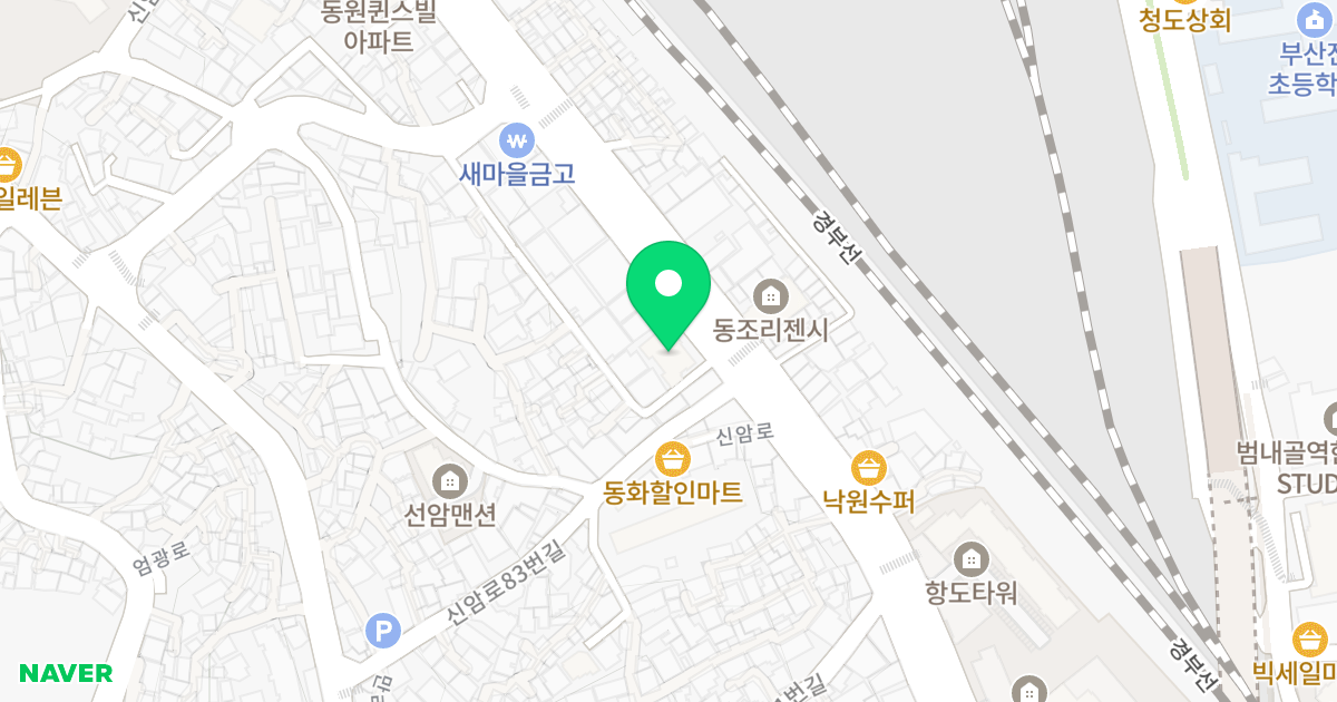 궁전아이브 더파크 위치 지도 - 부산광역시 부산진구 신암로 87