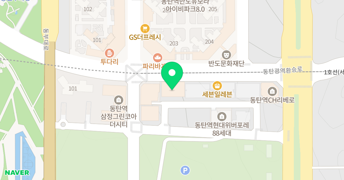 여울시티1 위치 지도 - 경기도 화성시