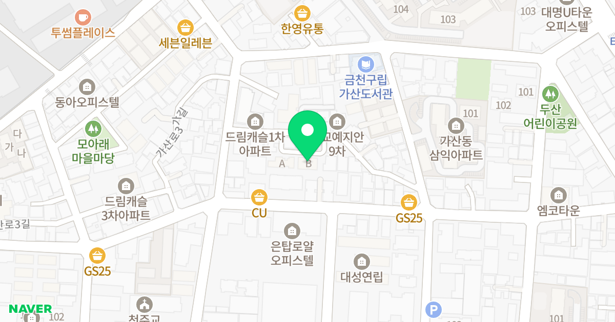 (235-64) 위치 지도 - 서울특별시 금천구 두산로9가길 19-3