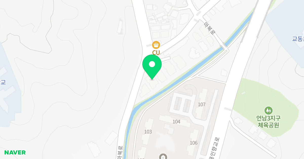 그린워크 위치 지도 - 경기도 용인시 기흥구 마북로 88