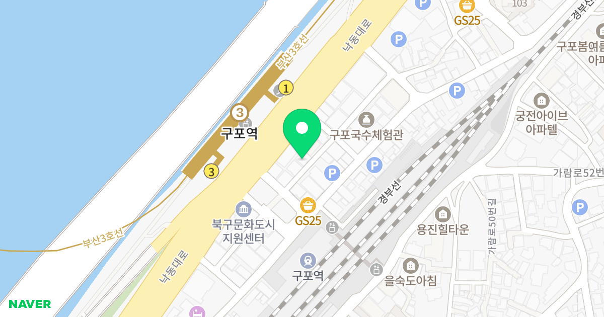(1060-27) 위치 지도 - 부산광역시 북구