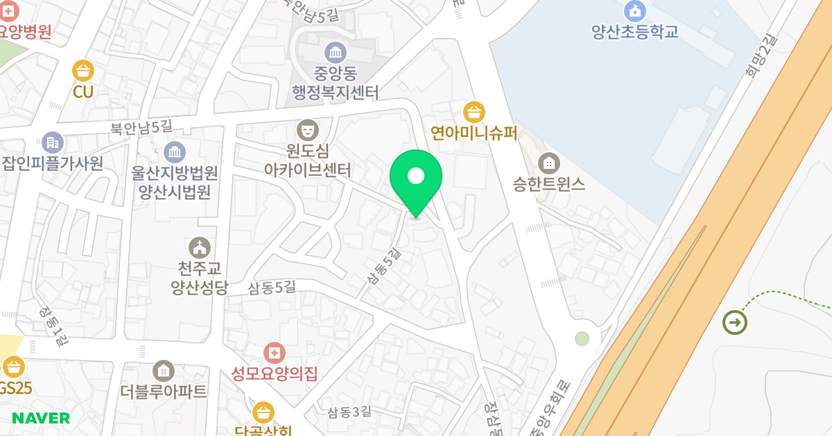 에이스빌 위치 지도 - 경상남도 양산시 장동3길 14-1