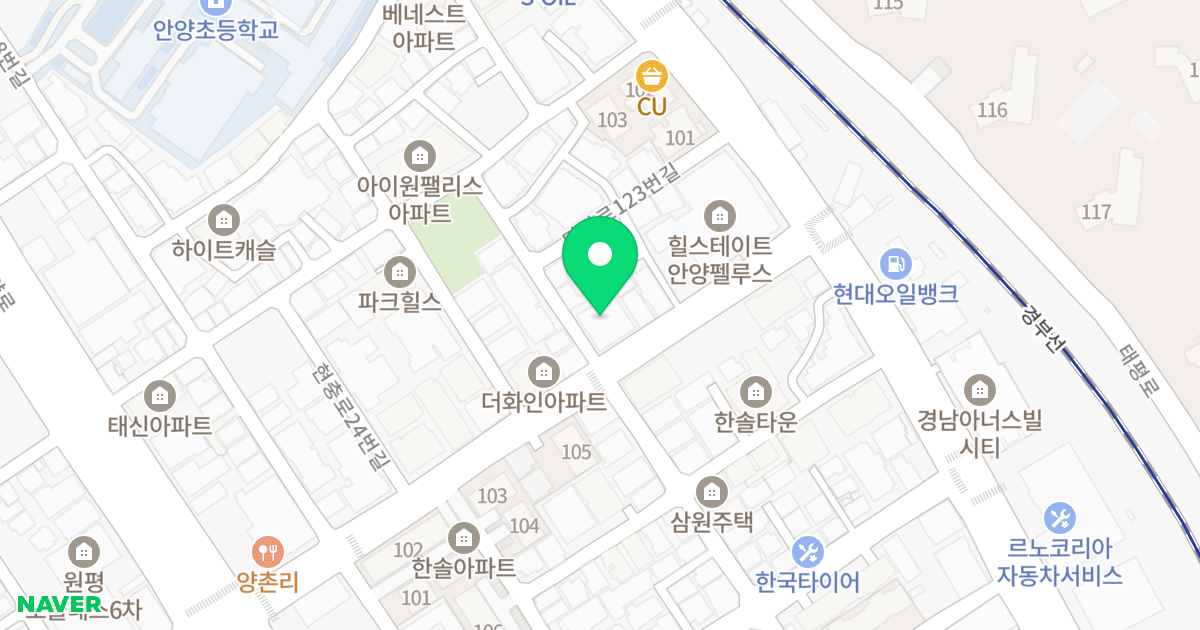 미래타운 위치 지도 - 경기도 안양시 만안구