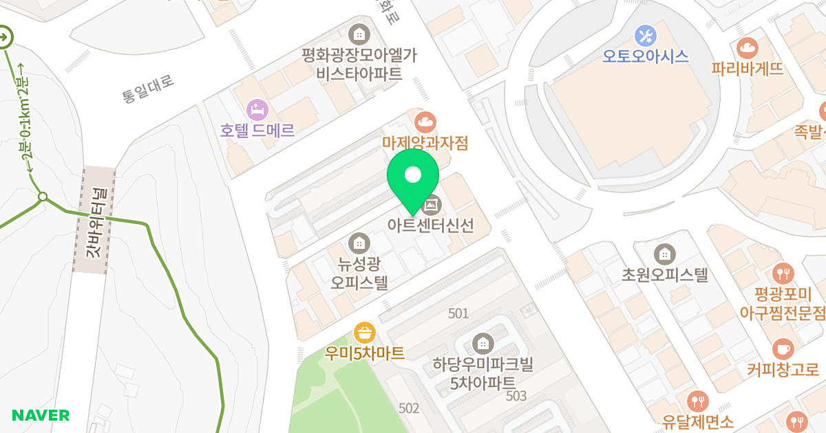 다나샤르망4차 위치 지도 - 전라남도 목포시 평화로14번길 5