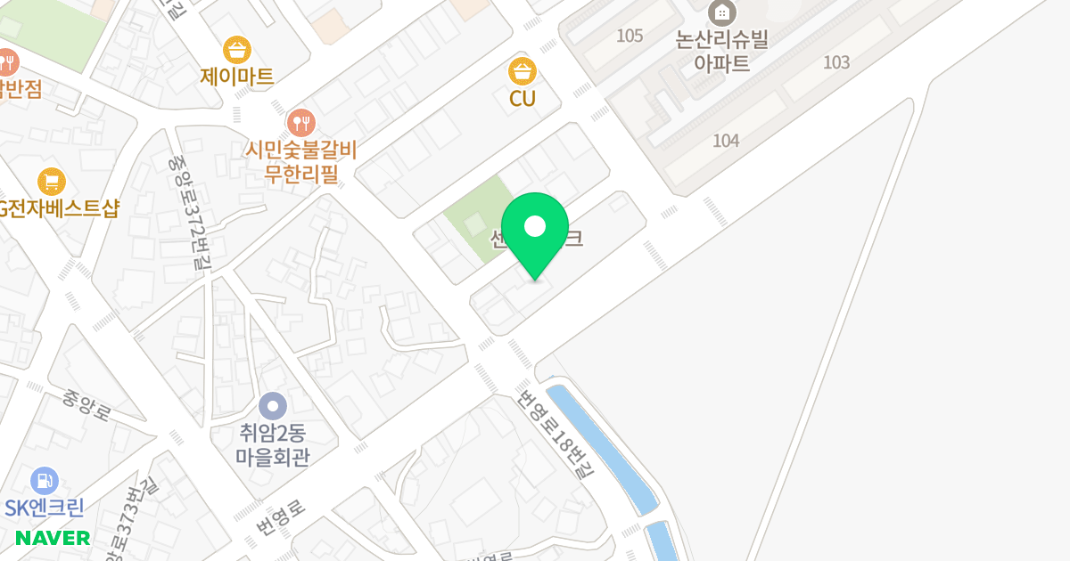 그대안애PlusⅡ 위치 지도 - 충청남도 논산시 번영로 19