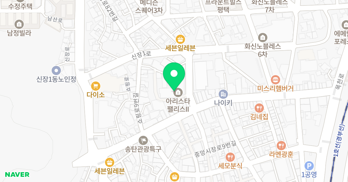 아리스타팰리스Ⅱ 위치 지도 - 경기도 평택시 쇼핑로 19-3