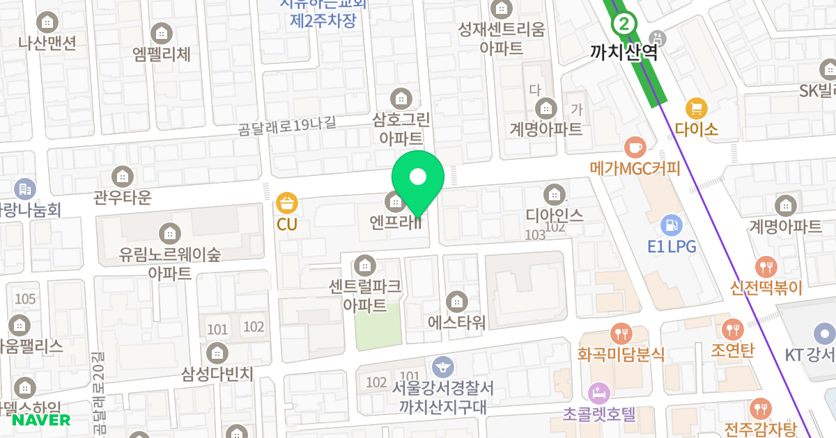 (918-2) 위치 지도 - 서울특별시 강서구 강서로7길 20-32