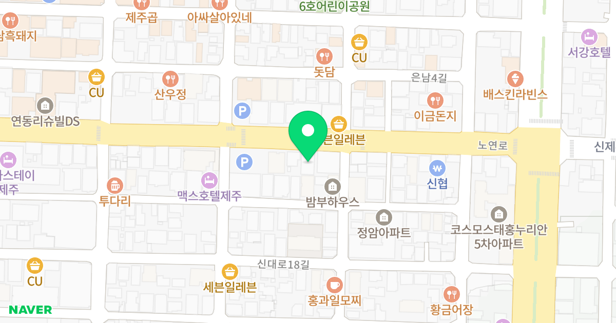 서진팰리스 위치 지도 - 제주특별자치도 제주시 노연로 130