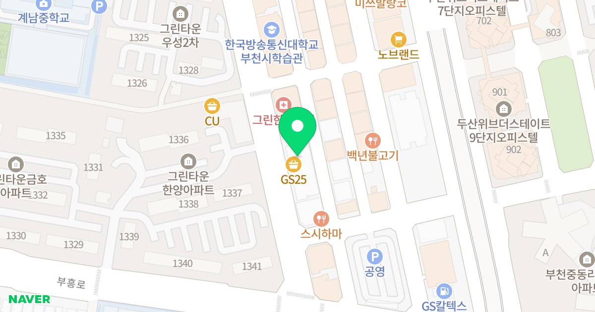 대우마이빌스위티 위치 지도 - 경기도 부천시 원미구  31
