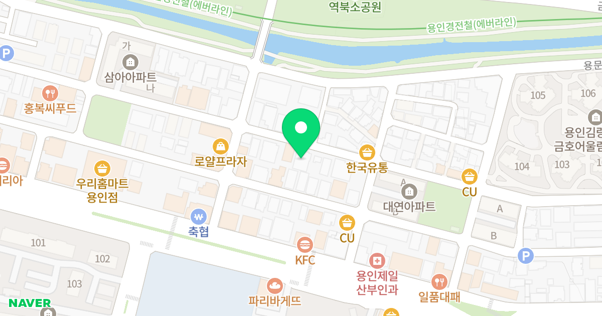 보보스타운 위치 지도 - 경기도 용인시 처인구 중부대로1331번길 10-14
