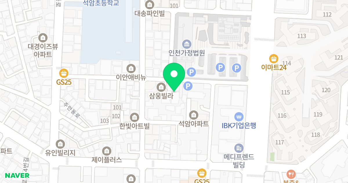 DH 씨밀레 위치 지도 - 인천광역시 미추홀구 경원대로875번길 23