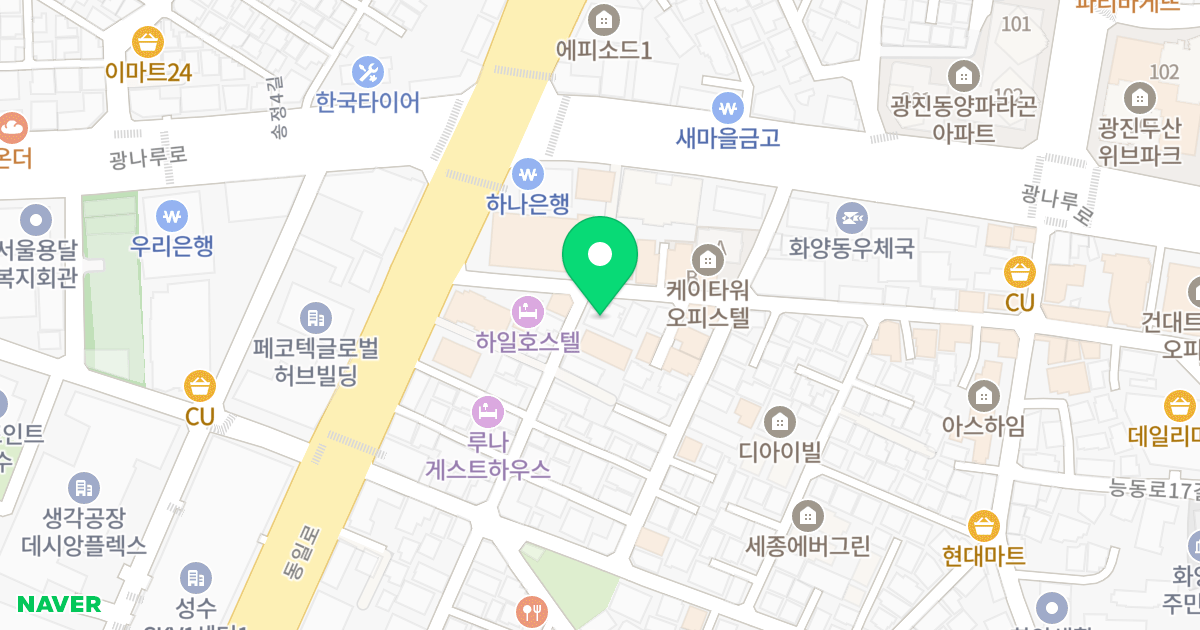 (20-30) 위치 지도 - 서울특별시 광진구 동일로30길 16