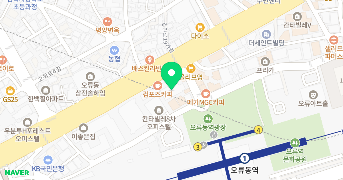 포스시티 위치 지도 - 서울특별시 구로구 경인로20길 6