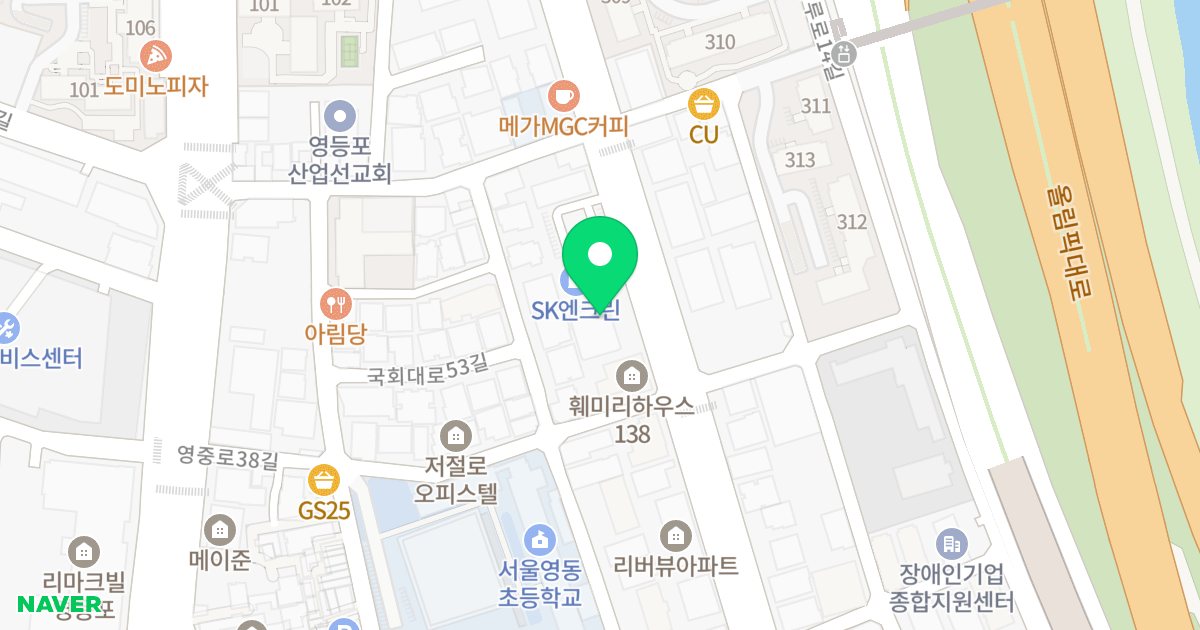 현대뉴스타오피스텔 위치 지도 - 서울특별시 영등포구 버드나루로 109