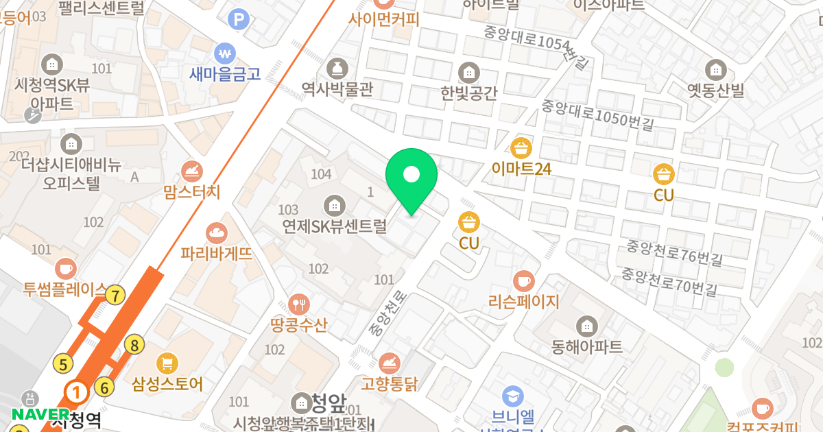캐슬빌리지 위치 지도 - 부산광역시 연제구 중앙천로 83-3