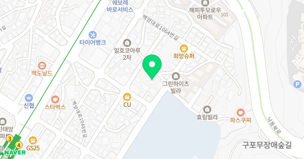 중원골드빌 위치 지도 - 부산광역시 북구 백양대로1016번나길 76-10