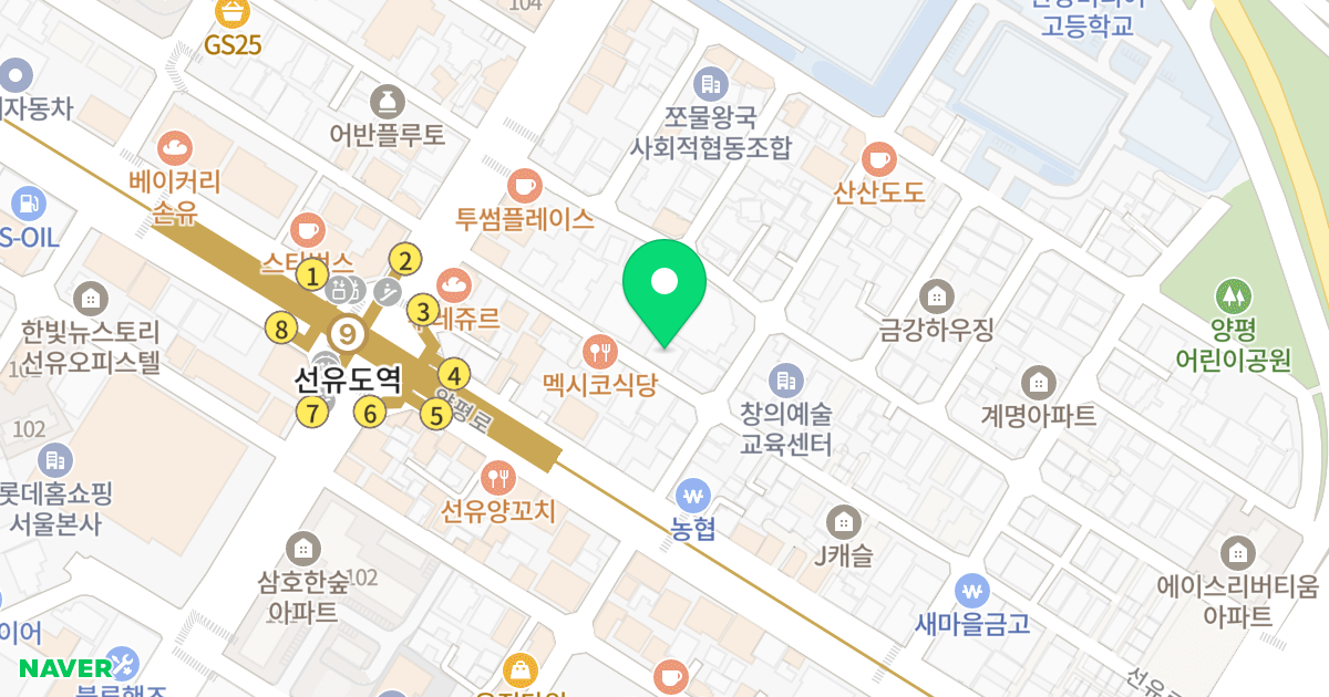리엔츠캐슬 위치 지도 - 서울특별시 영등포구 선유로51길 28