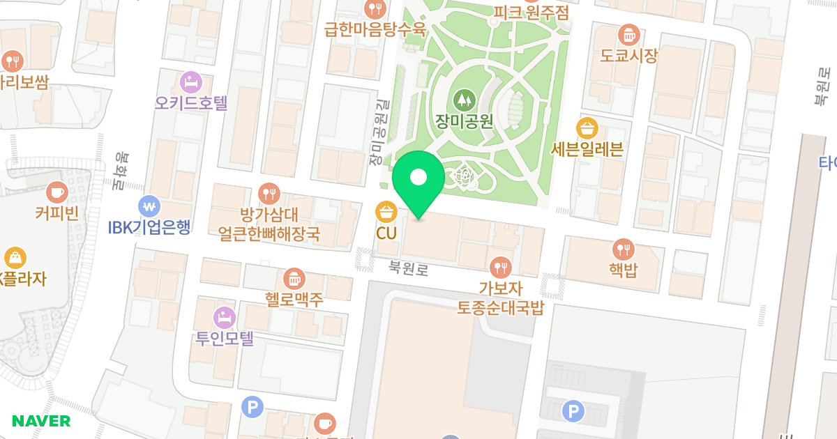 이룸레지던스 위치 지도 - 강원특별자치도 원주시 북원로 2235-12