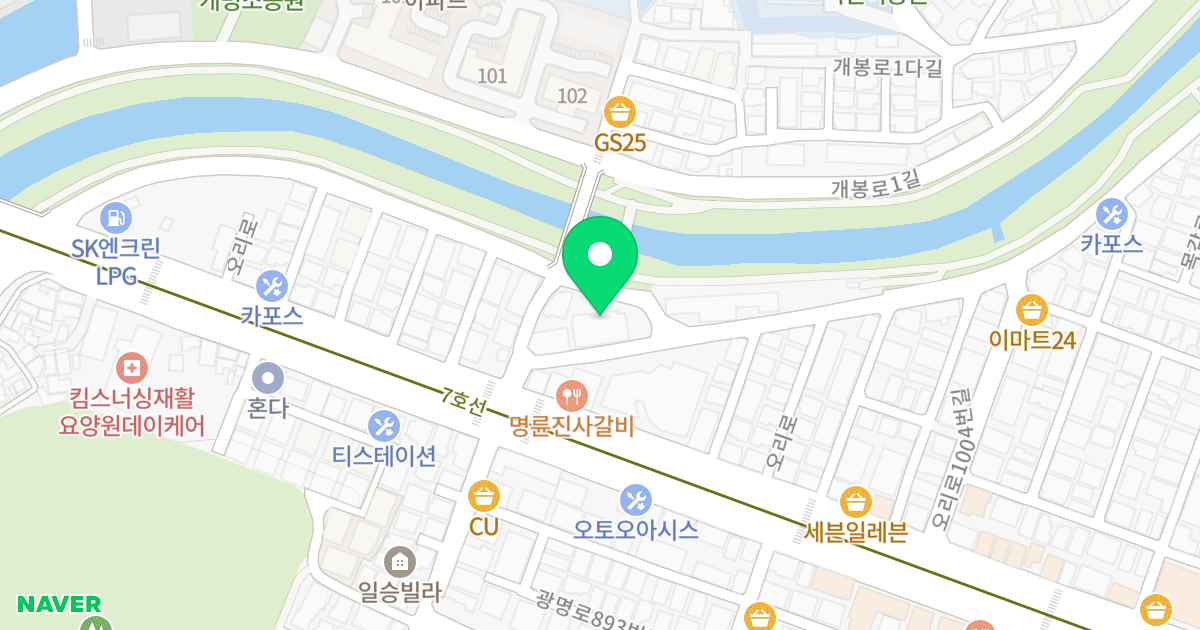 하림 골든뷰 위치 지도 - 경기도 광명시