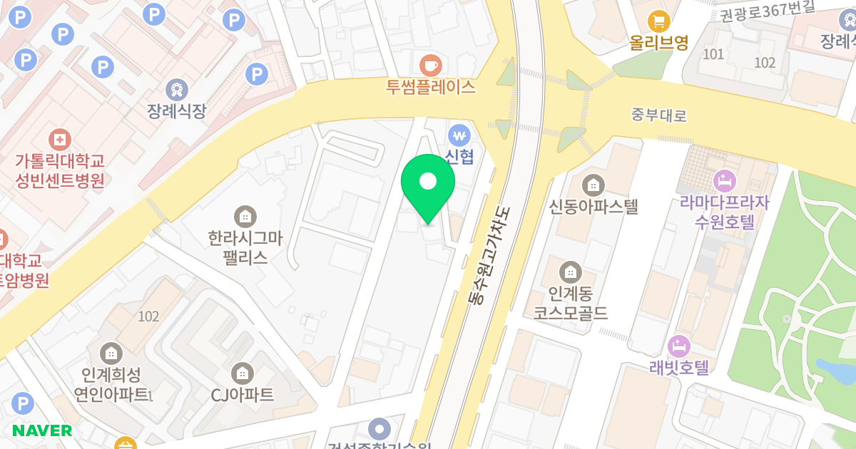 (952-11) 위치 지도 - 경기도 수원시 팔달구 경수대로 577-3