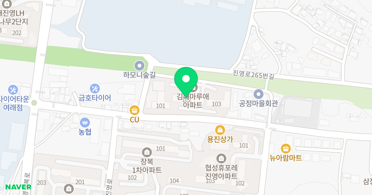 김해진영 마루애 주상복합아파트 위치 지도 - 경상남도 김해시 진영읍 진영로 273