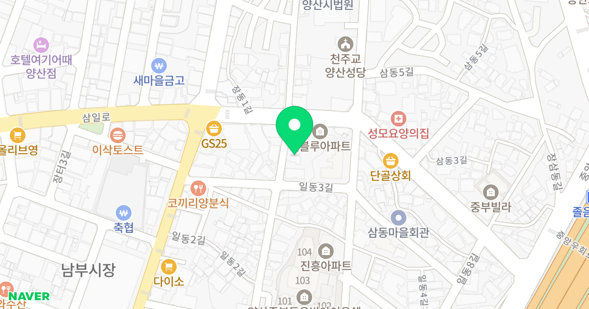 (317-1) 위치 지도 - 경상남도 양산시