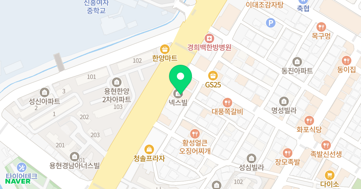(630-7) 위치 지도 - 인천광역시 미추홀구 아암대로 101