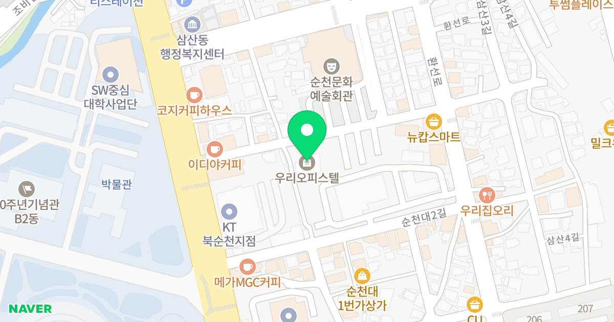 (85) 위치 지도 - 전라남도 순천시 순천대3길 8-3