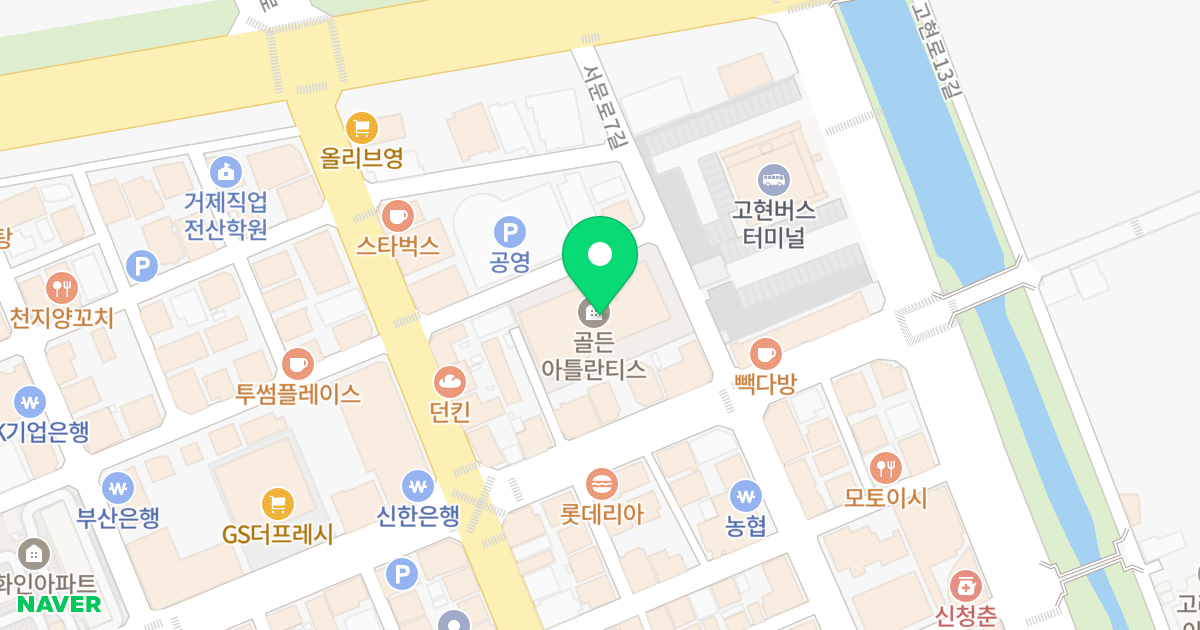 고현동 주상복합 아파트 위치 지도 - 경상남도 거제시 거제중앙로 1930-10